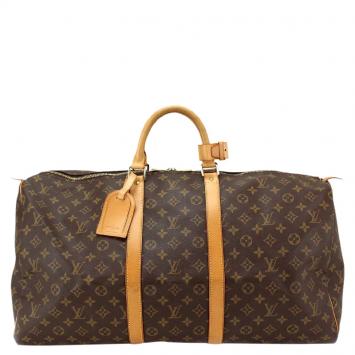 مملوكة مسبقًا Louis Vuitton Monogram Canvas Keepall 55 Bag
