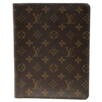Pre Owned Louis Vuitton Monogram Canvas Desk Agenda Cover