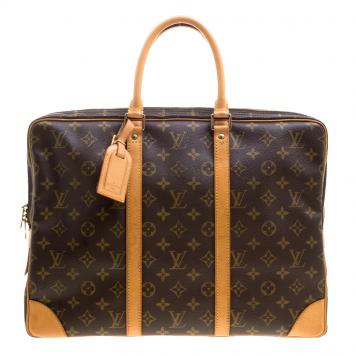Pre Owned Louis Vuitton Monogram Canvas Porte Documents Voyage Briefcase