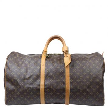 مملوكة مسبقًا Louis Vuitton Monogram Canvas Keepall 60 Bag