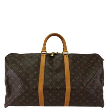 Pre Owned Louis Vuitton Monogram Canvas Keepall 55 Bag