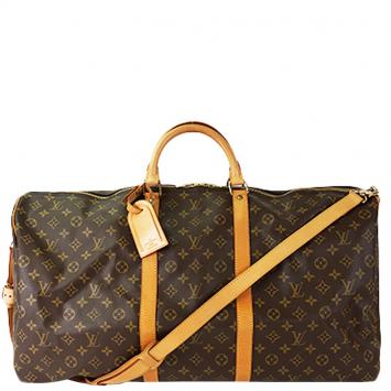 Pre Owned Louis Vuitton Monogram Canvas Keepall Bandouliere 60 Bag