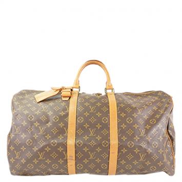 Pre Owned Louis Vuitton Monogram Canvas Keepall 55 Bag