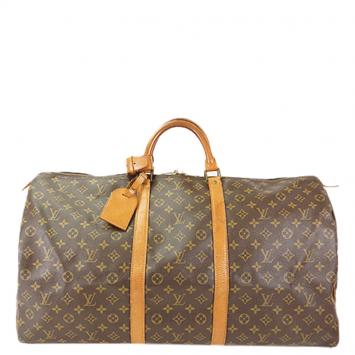 Pre Owned Louis Vuitton Monogram Canvas Keepall 60 Bag