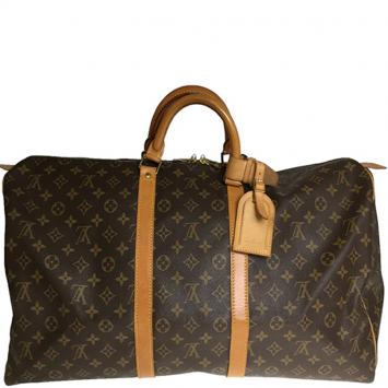 مملوكة مسبقًا Louis Vuitton Monogram Canvas Keepall 55 Bag