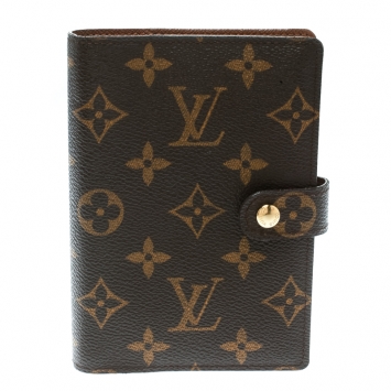 Pre Owned Louis Vuitton Monogram Canvas Small Ring Agenda Cover
