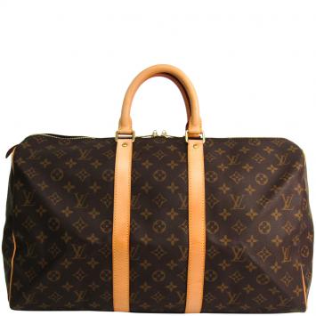 Pre Owned Louis Vuitton Monogram Canvas Keepall 45 Bag