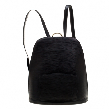 Pre Owned Louis Vuitton Black Epi Leather Gobelins Backpack Bag