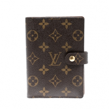 Pre Owned Louis Vuitton Monogram Canvas Small Ring Agenda Cover