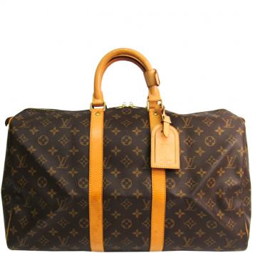 Pre Owned Louis Vuitton Monogram Canvas Keepall 45 Bag 