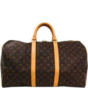 Pre Owned Louis Vuitton Monogram Canvas Keepall 50 Bag 