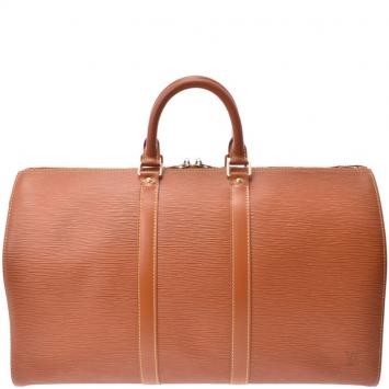 Pre Owned Louis Vuitton Cipango Gold Epi Leather Keepall 45 Bag