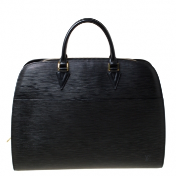 Pre Owned Louis Vuitton Black Epi Leather Sorbonne Briefcase