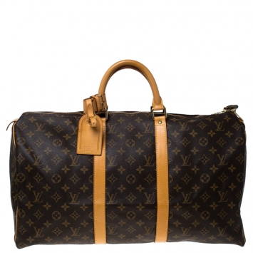 Pre Owned Louis Vuitton Monogram Canvas Keepall 50 Bag