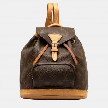 Pre Owned Louis Vuitton Brown Monogram Mini Montsouris
