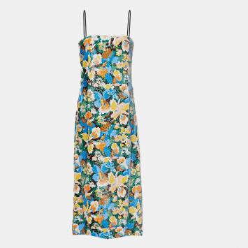 Pre Owned M Missoni Polyester Midi Dress 40