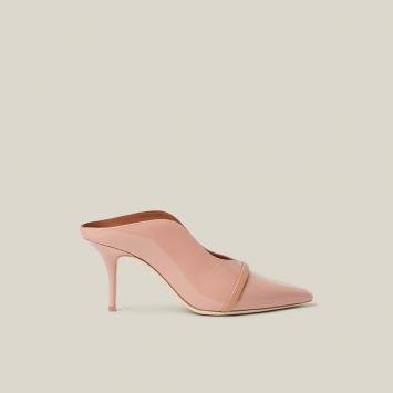 مملوكة مسبقًا Malone Souliers Pink Constance Patent-Leather Mules Size IT 38