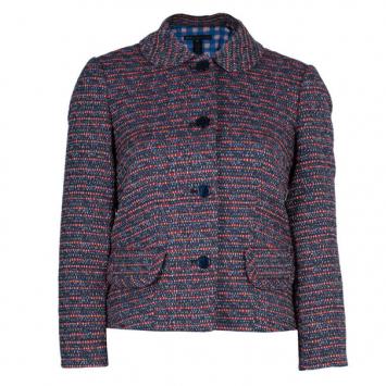 Pre Owned Marc by Marc Jacobs Multicolor Tweed Short Coat XS
