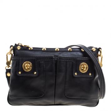 Pre Owned Marc by Marc Jacobs Black Leather Crossbody Bag