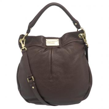 Pre Owned Marc by Marc Jacobs Dark Brown Leather Classic Q Hillier Hobo