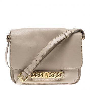 Pre Owned Marc By Marc Jacobs Beige Leather Medium Katie Day Crossbody Bag