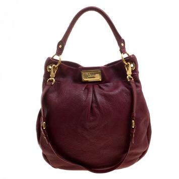 Pre Owned Marc by Marc Jacobs Red Leather Classic Q Hillier Hobo