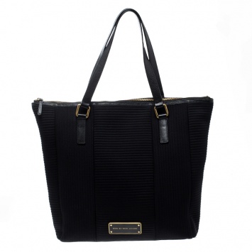 Pre Owned Marc by Marc Jacobs Black Canvas Shopper Tote