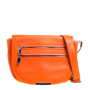 مملوكة مسبقًا Marc by Marc Jacobs Orange Leather Large Luna Shoulder Bag
