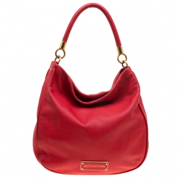 Pre Owned Marc by Marc Jacobs Red Leather Too Hot To Handle Hobo Bag