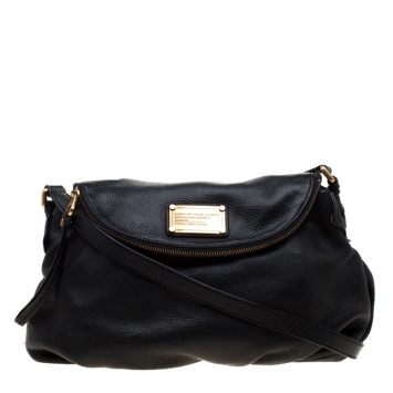 Pre Owned Marc by Marc Jacobs Black Leather Classic Q Natasha Crossbody Bag