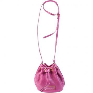 Pre Owned Marc by Marc Jacobs Purple Leather Mini Sling Hobo Bag