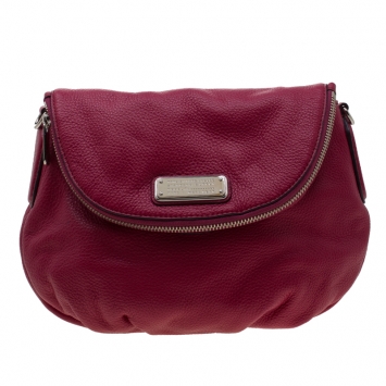 Pre Owned Marc by Marc Jacobs Fuchsia Leather Q Natasha Crossbody Bag