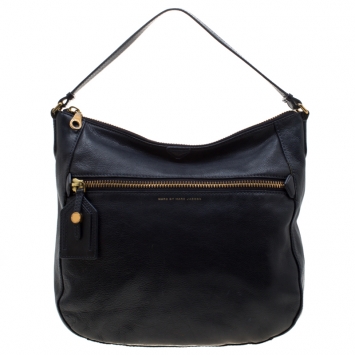مملوكة مسبقًا Marc Jacobs Navy Blue Leather Crossbody Bag