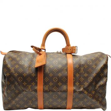 Pre Owned Louis Vuitton Monogram Canvas Keepall 50 Bag