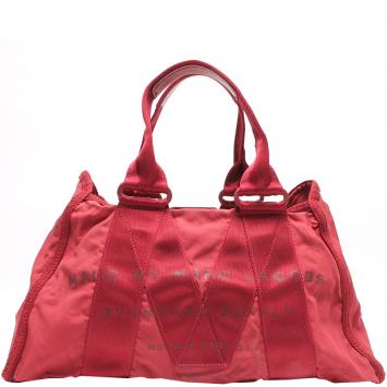Pre Owned Marc By Marc Jacobs Red  Canvas Tote Bag