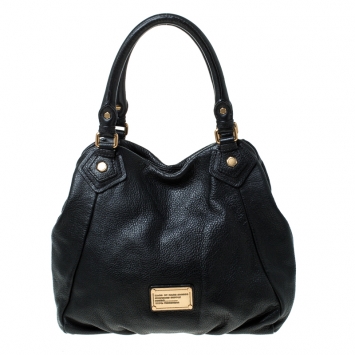 Pre Owned Marc by Marc Jacobs Black Leather  Classic Q Francesca Shoulder Bag 