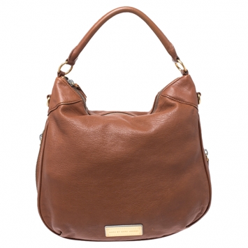Pre Owned Marc by Marc Jacobs Brown Leather Washed Up Billy Hobo