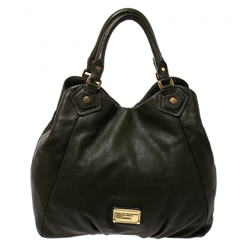 Pre Owned Marc by Marc Jacobs Green Leather Classic Q Francesca Shoulder Bag