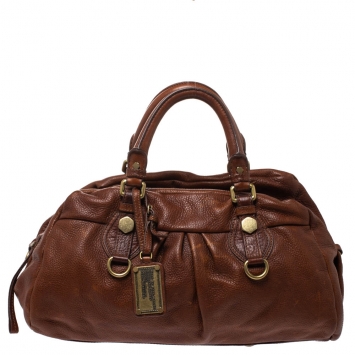 Pre Owned Marc by Marc Jacobs Brown Leather Classic Q Baby Groovee Satchel