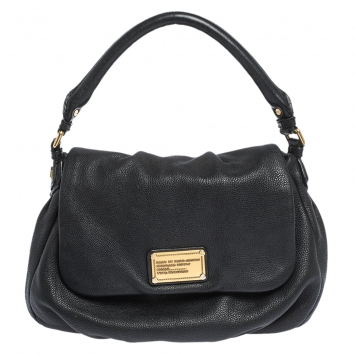 Pre Owned Marc by Marc Jacobs Black Leather Classic Q Lil Ukita Satchel