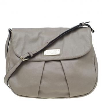 Pre Owned Marc by Marc Jacobs Cement Leather Marchive Messenger Bag