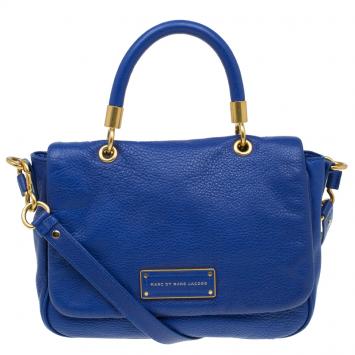 Pre Owned Marc by Marc Jacobs Blue Leather Lea Crossbody Bag