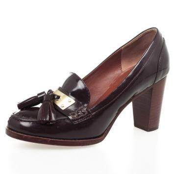 Pre Owned Marc by Marc Jacobs Brown Tassel Loafer Pumps Size 38
