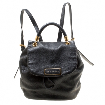 Pre Owned Marc by Marc Jacobs Black Leather Too Hot to Handle Backpack