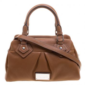 Pre Owned Marc Jacobs Brown Leather Small Groovee Satchel