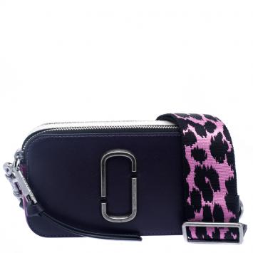 Pre Owned Marc Jacobs Nightshade Leather Small Snapshot Camera Bag