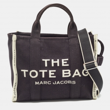 Pre Owned Marc Jacobs Black/White Canvas The Tote Bag