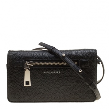 Pre Owned Marc Jacobs Black Leather Gotham Wallet
