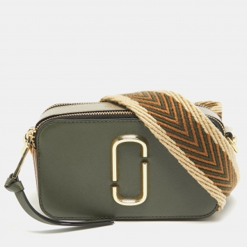 Pre Owned Marc Jacobs Multicolor Patent Leather Snapshot Crossbody Bag