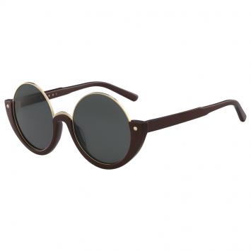 Pre Owned Marni Green ME614S Round Sunglasses
